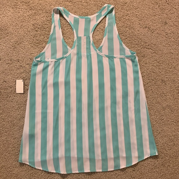 Mint colored razor back tank top - Picture 6 of 9